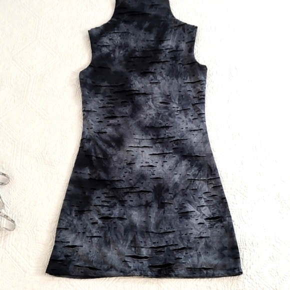 Kay Oss Knit Mock Turtle Neck/ Sleeveless Midi Dress/Size M - Picture 3 of 10